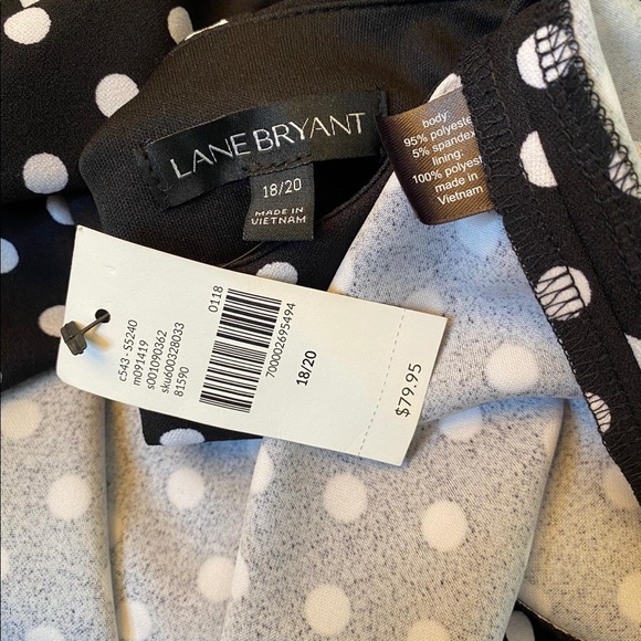 🆕Lane Bryant polka dots ruffle sleeves dress - Picture 14 of 14